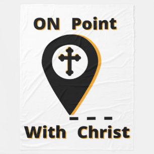 On Point With Christ Biblical Fleece Blanket