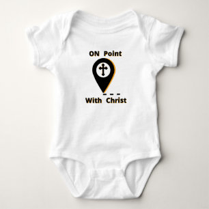 On Point With Christ Biblical Unisex Baby Bodysuit
