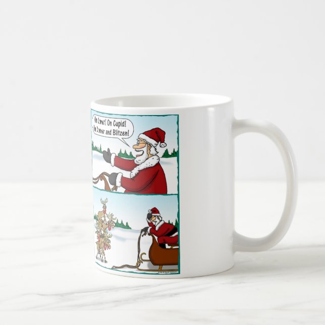 On Reindeer, On! Coffee Mug (Right)
