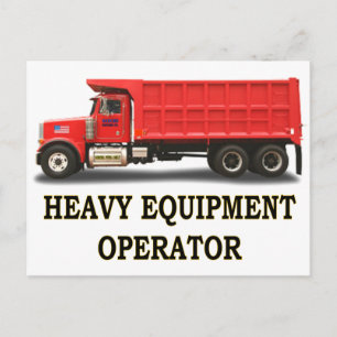 ON ROAD DUMP TRUCK POSTCARD