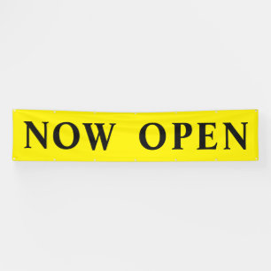 On Sale Now Open 12 foot Banner