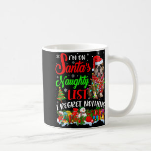 On Santas Naughty List Xmas English Bulldog  Coffee Mug