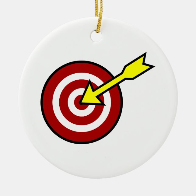 On Target Ceramic Tree Decoration (Front)