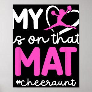 On That Mat Cheer Aunt Of A Cheerleader Aunt Cheer Poster