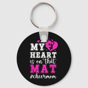 On That Mat Cheer Mum Of A Cheerleader Mother Chee Key Ring