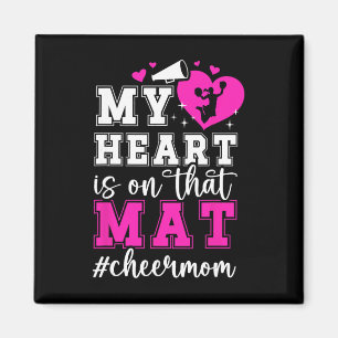 On That Mat Cheer Mum Of A Cheerleader Mother Chee Magnet