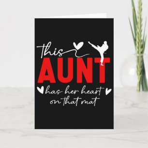 On That Mat Karate Aunt Karate Auntie Card