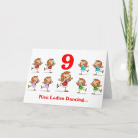 On the 9th Day of Christmas nine Ladies dancing