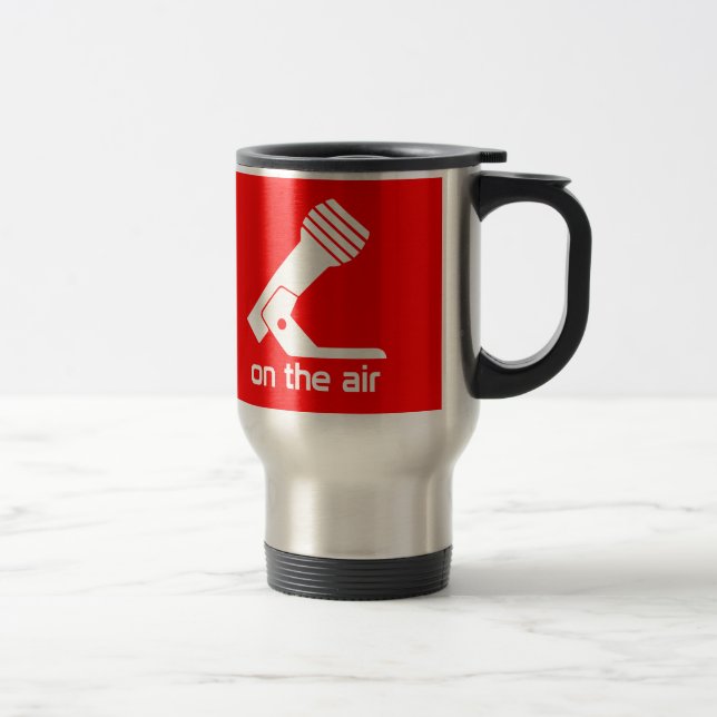 On The Air Travel Mug (Red) (Right)