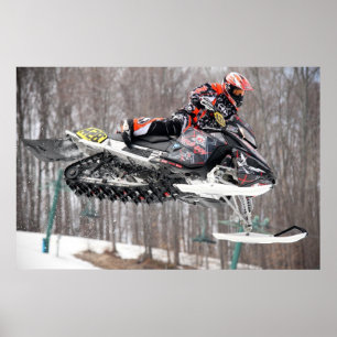 On the Attack Snowmobile Print
