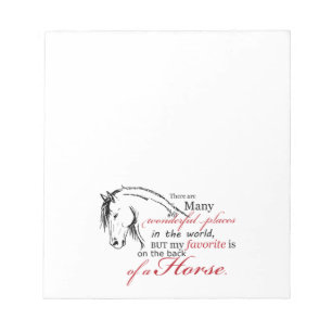 On the Back of a Horse Notepad
