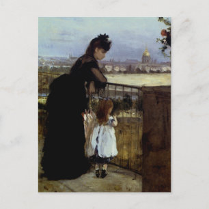 On The Balcony by Berthe Morisot Postcard