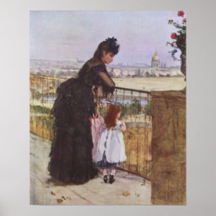 On the Balcony Poster