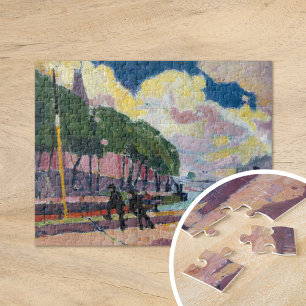 On the Banks of the Seine Henry Lyman Saÿen Jigsaw Puzzle