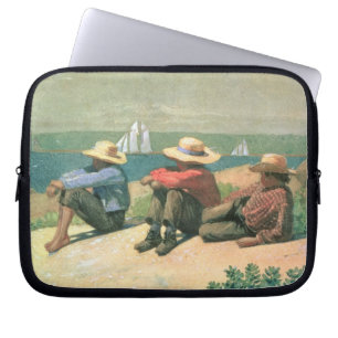 On the Beach, 1875 (w/c) Laptop Sleeve