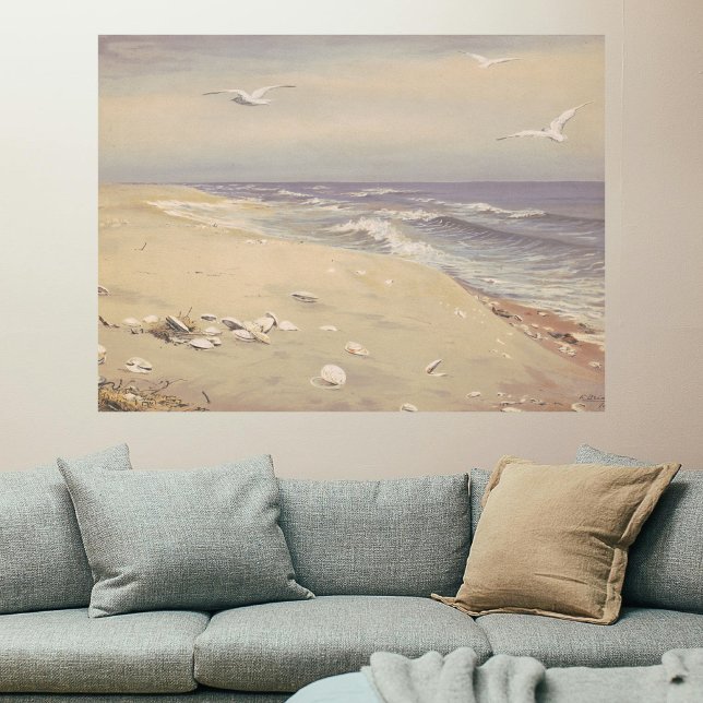 On the Beach (1879) – Vintage Coastal Art Poster (Creator Uploaded)