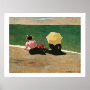 "On the Beach" Artist Félix Vallotton/ Poster