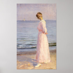 On The Beach At Skagen Poster