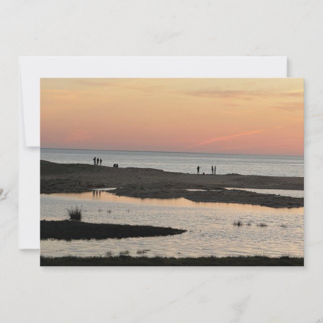On the beach at sunset (Front)