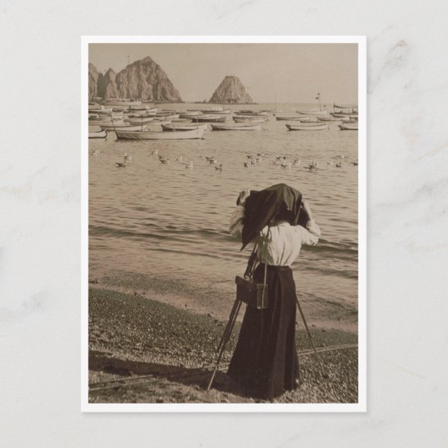 On The Beach, Avalon Bay, Catalina Island, Postcard (Front)