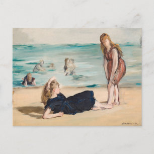 On the Beach   Édouard Manet Postcard