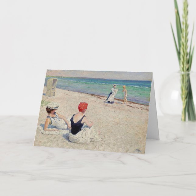 On the Beach, Falsterbro | Paul Fischer Card (Front)