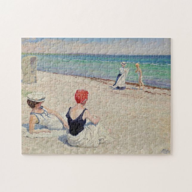 On the Beach, Falsterbro | Paul Fischer Jigsaw Puzzle (Horizontal)