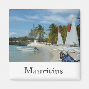 On the beach of Mauritius Magnet