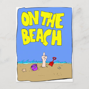 On the Beach Postcard