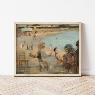 On the Beach   Rupert Bunny Poster