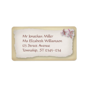 On the Beach Wedding Labels