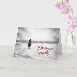 On the beach    -  With deepest sympathy Card
