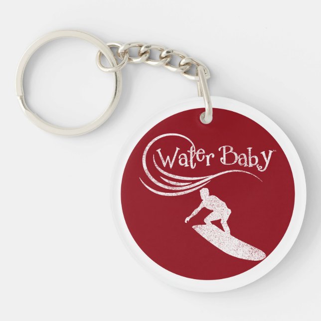 On the Board Surfing Keychain (Front)