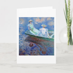 On the Boat, Monet Card