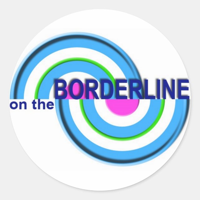 On The Borderline sticker (Front)