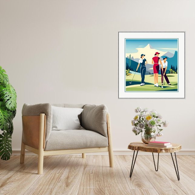 On The Course - Golf Art Print (On The Course - Golf Art Print.
Artist: Roger Smith)