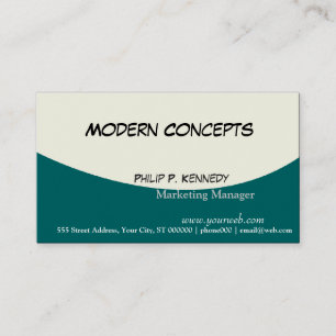 On The Deep Marketing Manager Modern Masculine Business Card