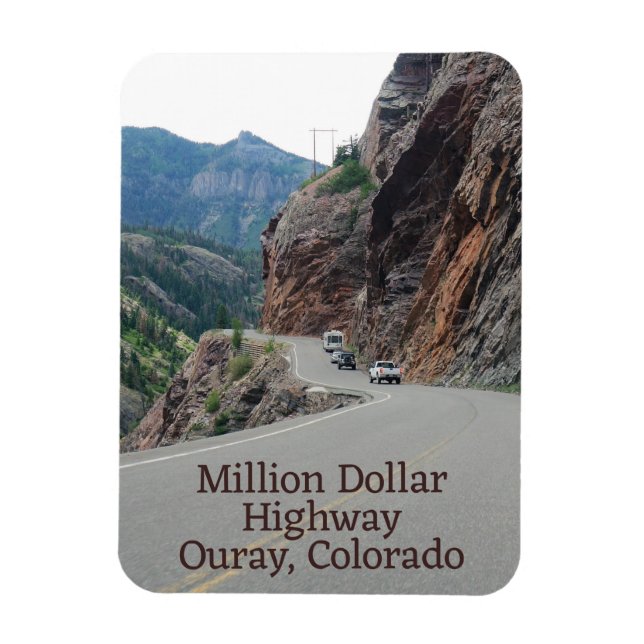 On the Edge Colorado Million Dollar Highway Magnet (Vertical)