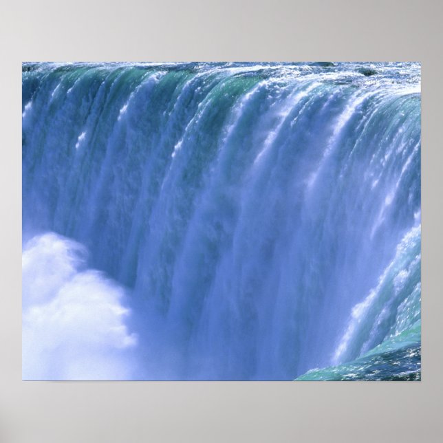 On the Edge of Powerful Niagara Falls, New York Poster (Front)