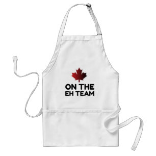 On The Eh Team Canada Funny Standard Apron