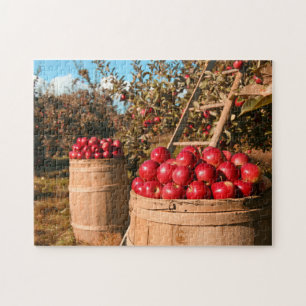 On the Farm Apple Orchard Trees Countryside Photo Jigsaw Puzzle