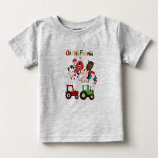 On The Farm Barnyard Farm Animals Cute Baby T-Shirt