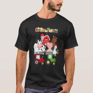 On The Farm Barnyard Farm Animals Cute Toddler Boy T-Shirt