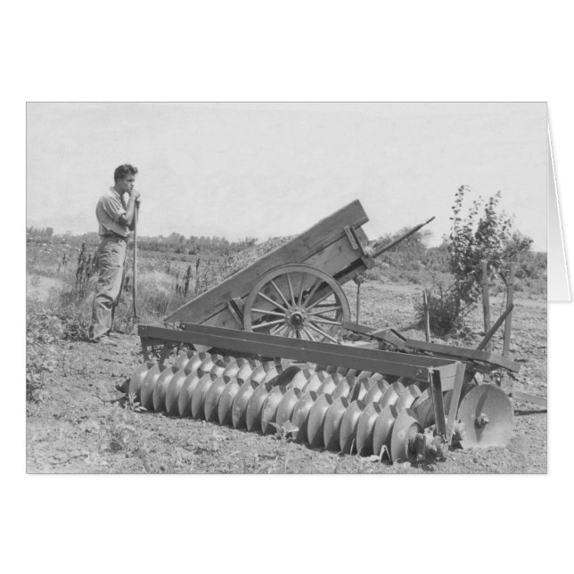 On the farm in the 1940's (Front Horizontal)
