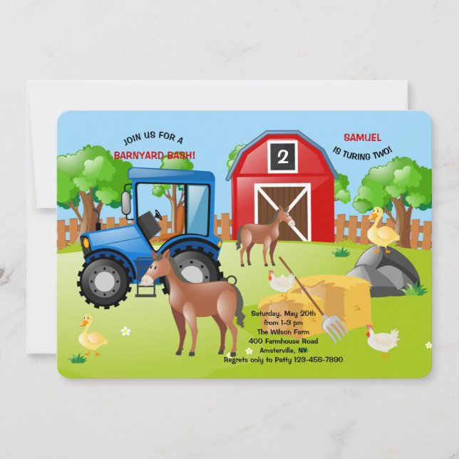 On the Farm Invitation (Front)