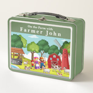 On the Farm with Farmer John and the Animals  Metal Lunch Box