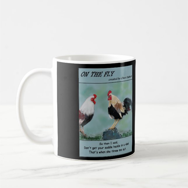 On The Fly - Rooster mug (Left)