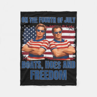 On The Fourth Of July Boats, Cute Ss Cute Sss &amp Fleece Blanket