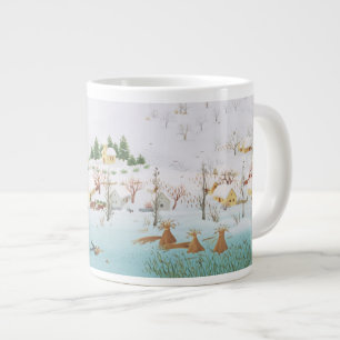 On the Frozen Lake 1987 Large Coffee Mug
