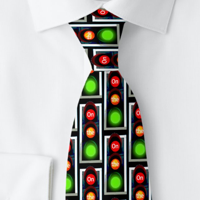 "On the Go" Traffic Lights Them Tie (Close up)